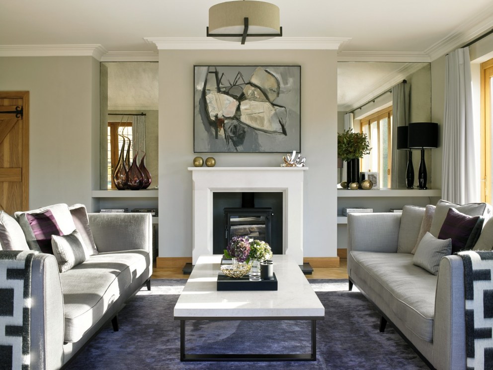 Elegant Family Living Surrey Hills | Reception  | Interior Designers